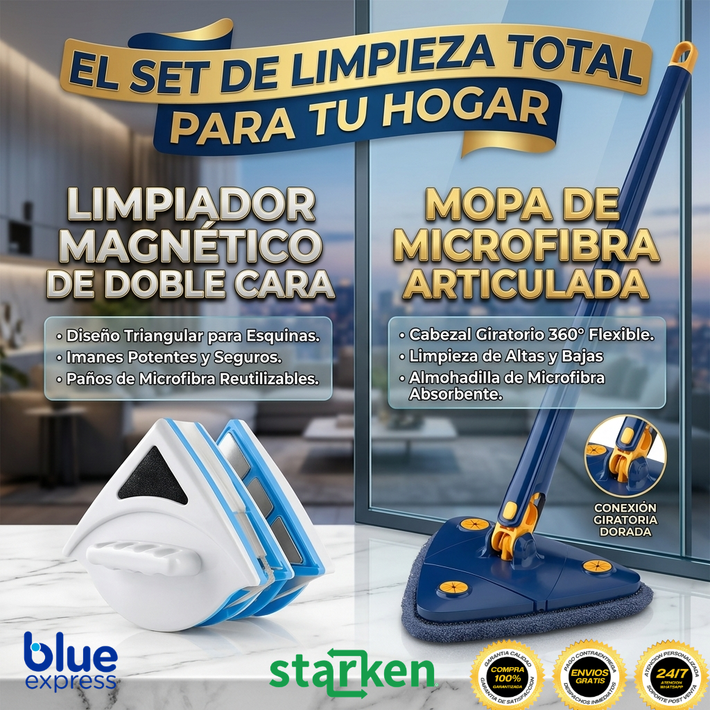 DeltaClean - Casas impecables en la mitad de tiempo, el kit de la limpieza absoluta a un click.