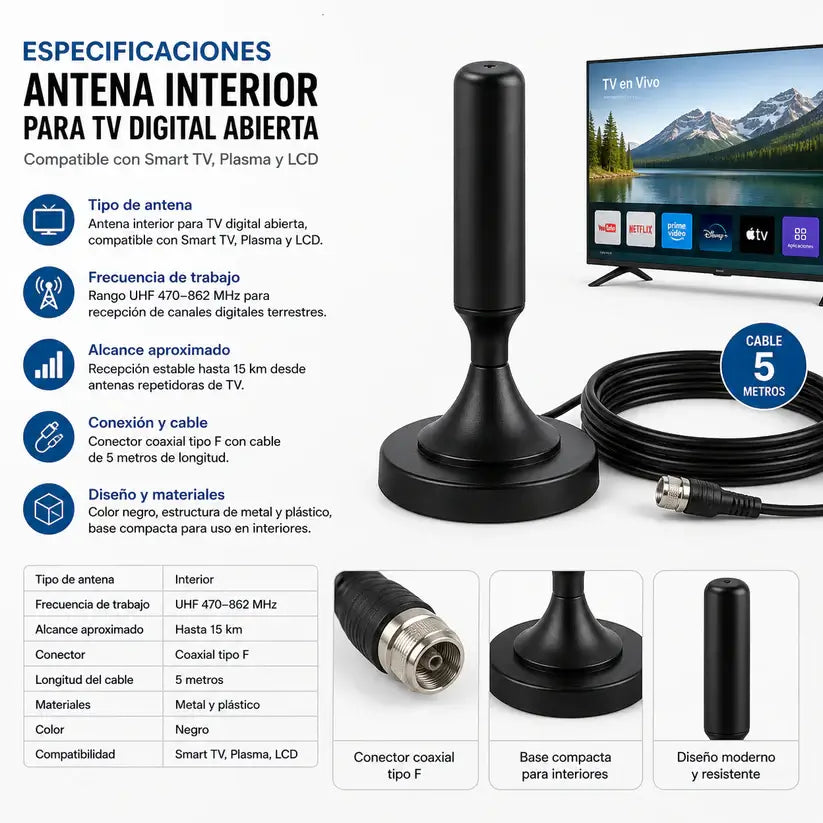 ANTENA TV DIGITAL HD