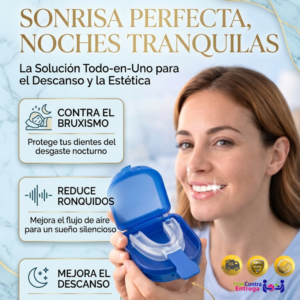 SilentBite - Dile adiós al bruxismo y a los ronquidos con este Kit de Descanso Absoluto.