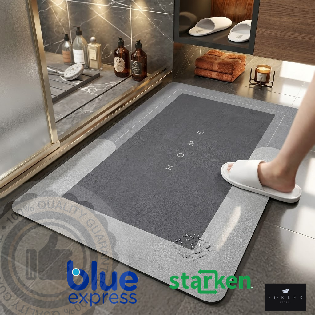 ALFOMBRA BAÑO ANTIDESLIZANTE GRIS