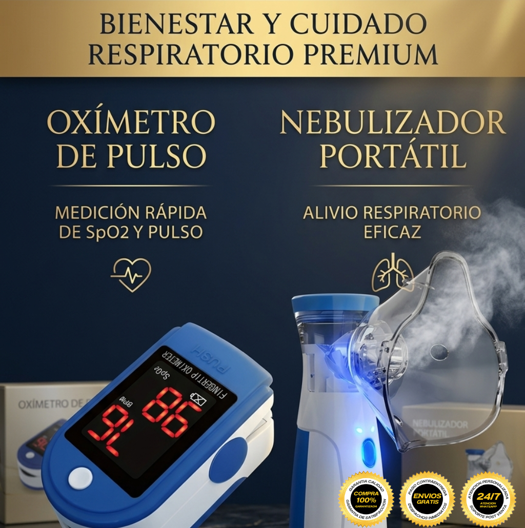 NebulaMax - Alivia el ahogo desde tu hogar en minutos, Kit de Salud en un solo click.