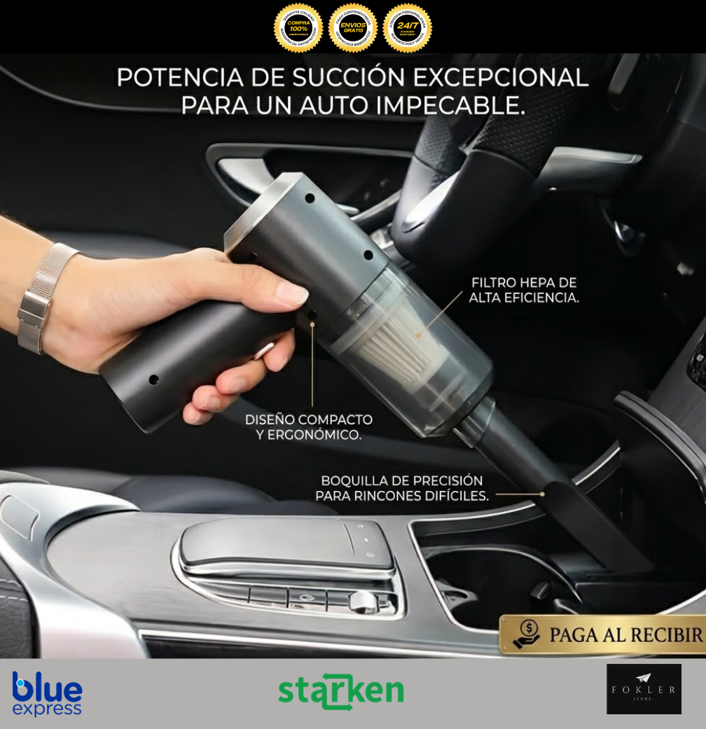 NovaSuction - Aspira rincones difíciles sin cables ni complicaciones, mejora y disfruta de tu viaje con el kit de comodidad absoluta