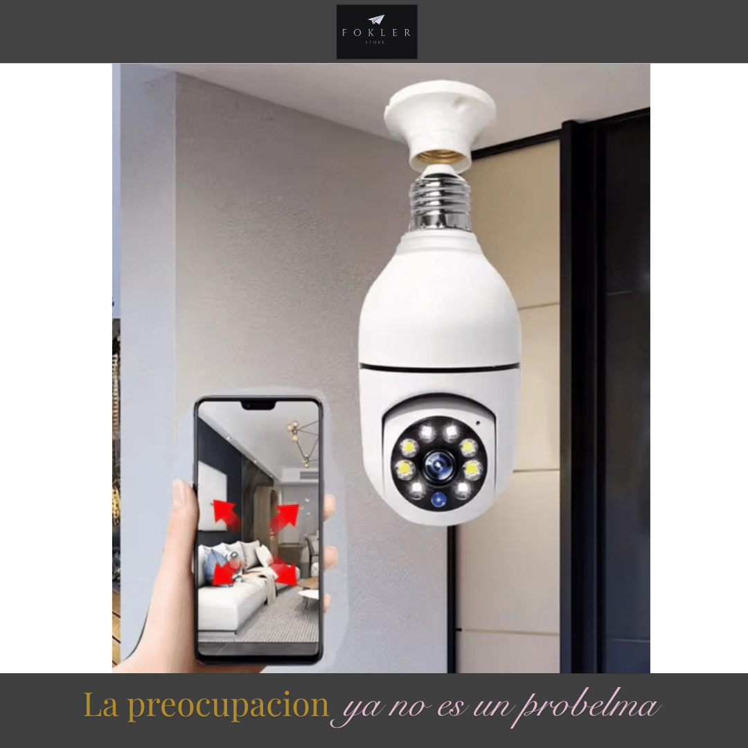 Cámara De Seguridad Foco Con Wifi