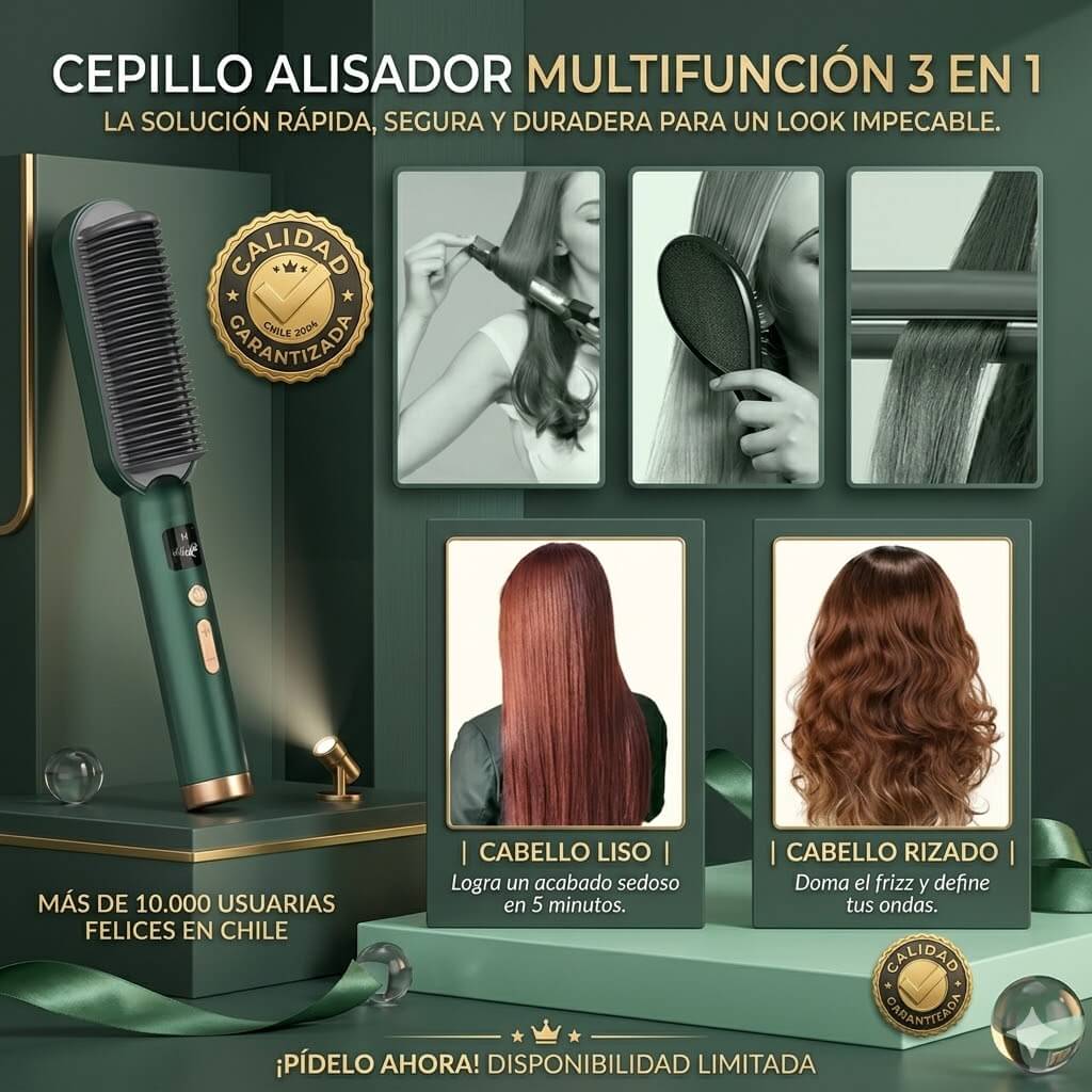 Cepillo Electrico Anti Frizz