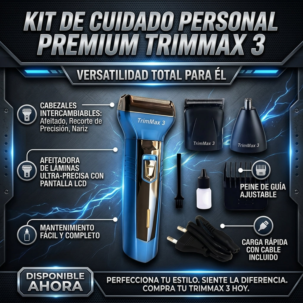 TrimMax 3 - Afeita y retoca sin complicaciones