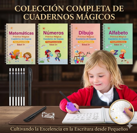 Set cuaderno magic caligrafia Montessori