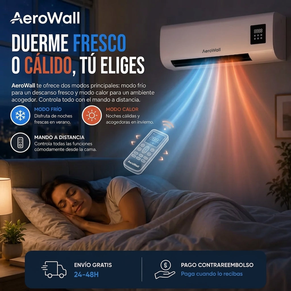 AeroWall 2 en 1 - Clima perfecto para toda tu habitación