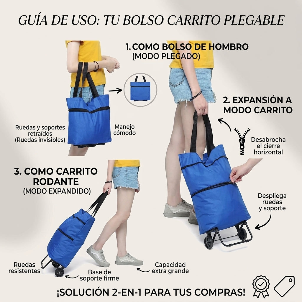 EcoGo - Pasa de bolso a ruedas sin armar nada