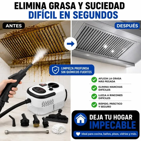 SteamJet - Desincrusta suciedad en segundos